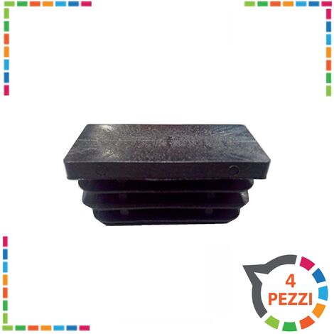 4 Tappi Alettati Tondi 60 Mm Nero - Terminali Per Tubi, Protezione Antigraffio - Foto 9