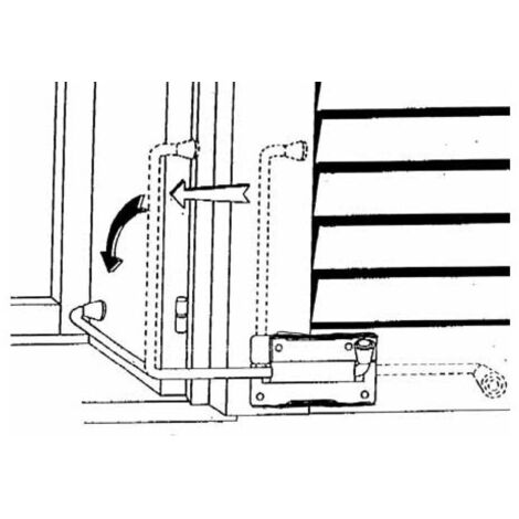 FERMA PERSIANA A MOLLA BLOCCA FERMAPERSIANA FERMAIMPOSTA - Foto 2