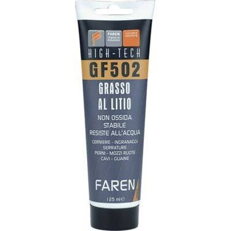Grasso al litio faren GF 502-125ml resiste all'acqua-lubrificante x automezzi