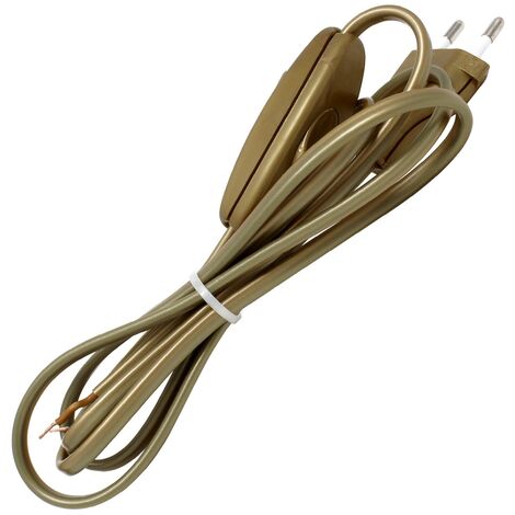 VMUTGA 3 Pezzi Cavo Di Alimentazione Con Interruttore E Spina, 1.8M Cavo Alimentazione Nero 2 X 0,75 Mm² Cavo Elettrico Con Spina Europea Cavi Di Ricambio Per Luci Lampada Lampadine - 9