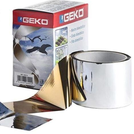 Nastro bimetallico riflettente antiuccelli Geko 7x1000cm
