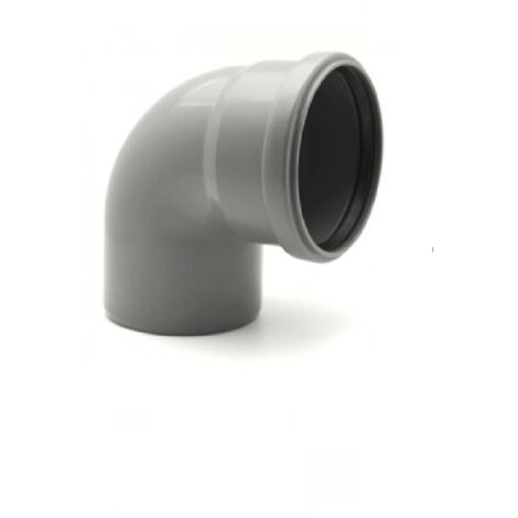 Curva 90° diam. 50 mm per tubo scarichi domestici 2 pezzi
