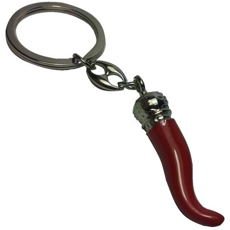 Orecchini Corno Portafortuna Napoletano In Argento 925 – Corretti Smaltati Rossi – Made In Italy