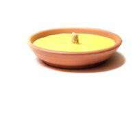 Fiaccole alla citronella 5 pz candele uso esterno vaso coccio zanzare giardino