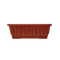 Vaso fioriera balconetta raccoglitore 50x18x16 plastica terracotta fiori piante