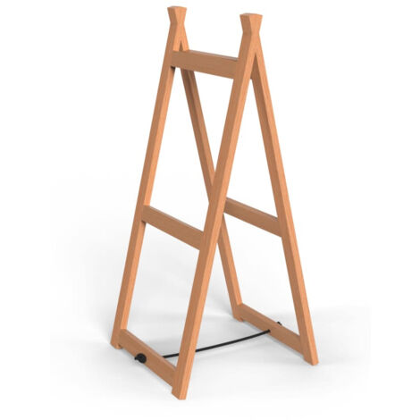 Échelle étagère en bois naturel 88cm (1/3)