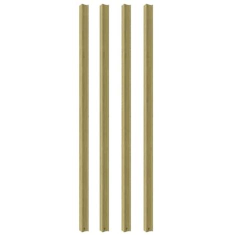 Nordlinger – Moulure droite classique 42mm x 100cm – Lot de 4 baguettes en bois – Coupe droite pour soubassement – Idéale pour murs et portes
