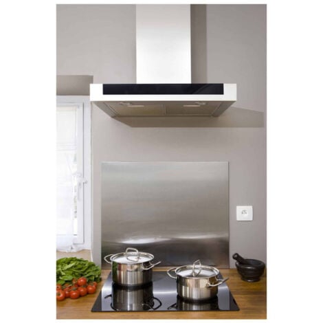 Fond de hotte inox 90x70cm