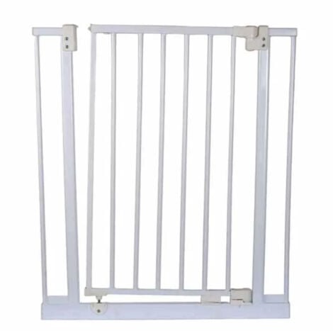 Barrière animaux Ulya Grise hauteur 74cm et largeur 69 à 73cm