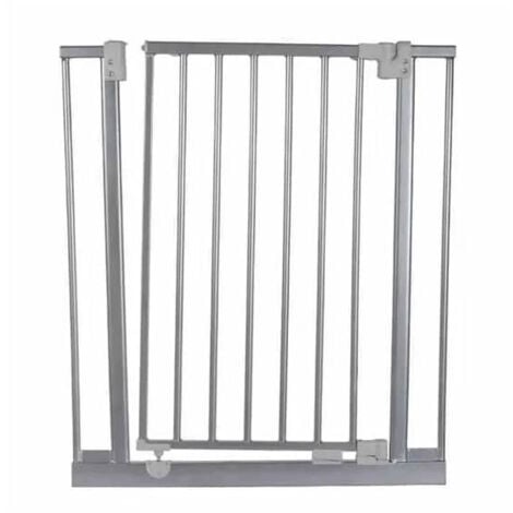 Barrière animaux Ulya Grise hauteur 74cm et largeur 69 à 73cm