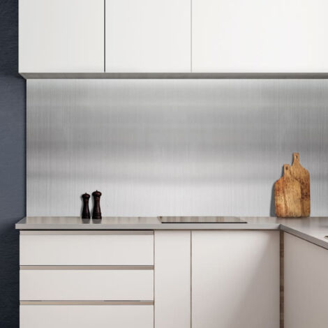 Nordlinger – Revêtement adhésif alu brossé 90 x 220 cm – Pose rapide – Adhésif durable pour murs et meubles – Décoration intérieure
