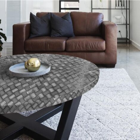 Nordlinger – Revêtement adhésif tôle striée 90 x 220 cm – Pour surfaces lisses – Pose verticale/horizontale – Facile à recouper