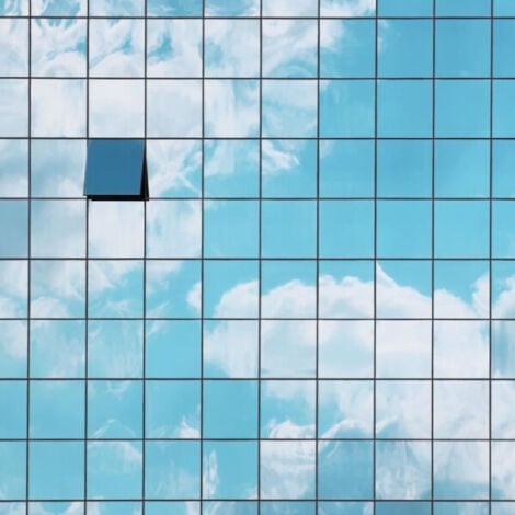 Film adhésif effet miroir sans tain 100 x 90 - 4