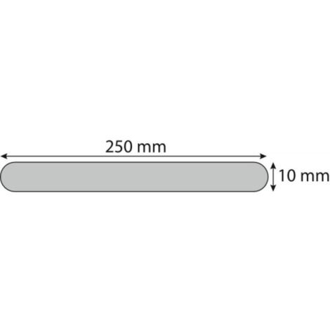 Nordlinger – Baguettes repose plat inox auto-adhésives – Lot de 5 – Dimensions 250mm x 10mm – Gabarit de pose inclus pour installation rapide