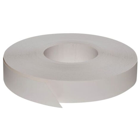 Nordlinger – Bande de chant pré-encollée blanc grainé 23mm x 25m – Finition esthétique durable – Collage à chaud facile avec fer à repasser