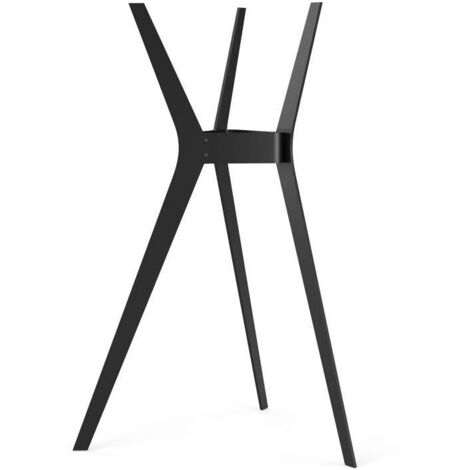 Nordlinger – Tréteau noir Troy – 100% métal – Charge maximale 70 kg – Longueur plateau 2 m – Profondeur 70 cm pour bureaux industriels