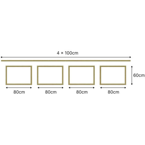 kit moulure murale 4m décor 3 avec ligne de soubassement 42mm