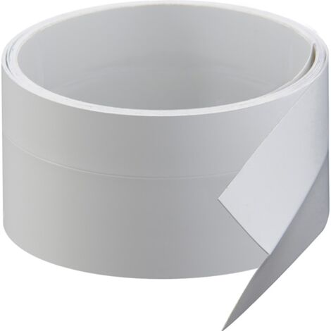 Nordlinger – Profilé en L adhésif blanc PVC 260 cm – Résistant à la corrosion – Installation facile – Largeur 2.5 cm – Hauteur 2.5 cm