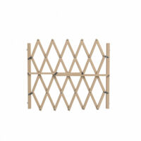 Nordlinger – Barrière extensible en bois FSC 83 cm – Ajustable de 65 à 104 cm – Système de fermeture à pression – Protection pour animaux