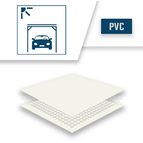 Lona para cochera 2x3 m Gris oscuro - 5 años de calidad TECPLAST 506CP -  Lona protectora de PVC impermeable para cochera