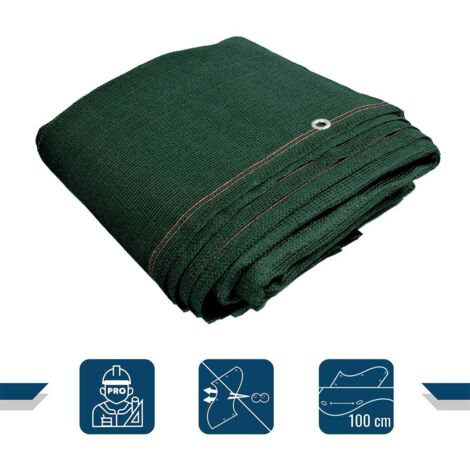 TENAX Bermuda Malla Protectora 1,00x25m Verde, Cercado Y Ocultación Para Terrazas, Balcones Y Jardines, Cortaviento Y Valla De Privacidad