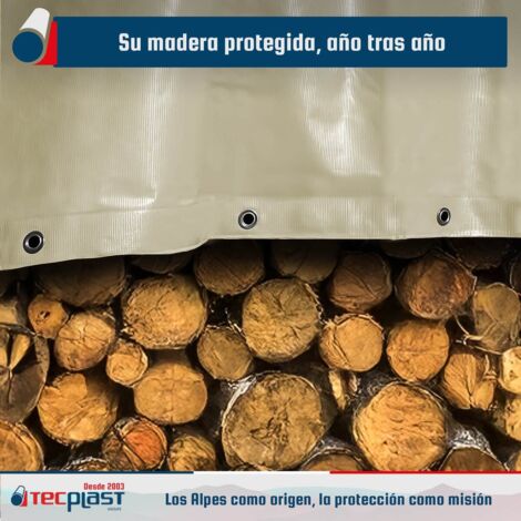 Lona Agrícola 2,5x3,5 M Blanco Crema - Garantía De 8 Años TECPLAST