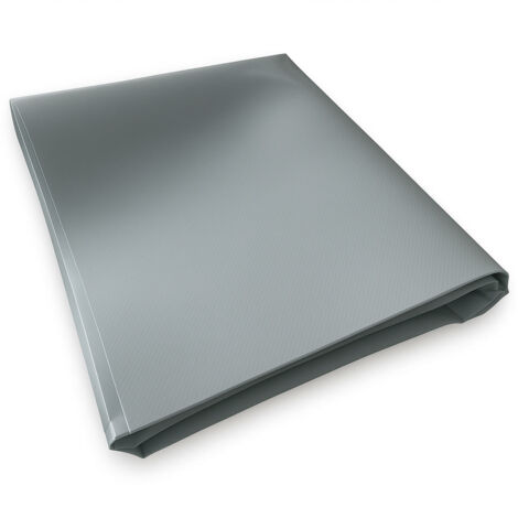 Lona para Construcción sin Ojales 1,5x10 m Gris - Garantía de 10 años TECPLAST - XP640CH - Lona de PVC Impermeable - Hecha en Francia (1/5)