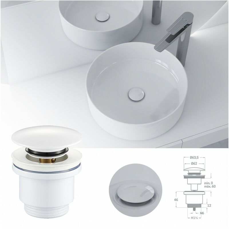 Válvula de desagüe Click-Clack Simple-Rapid para lavabo-24284001AC