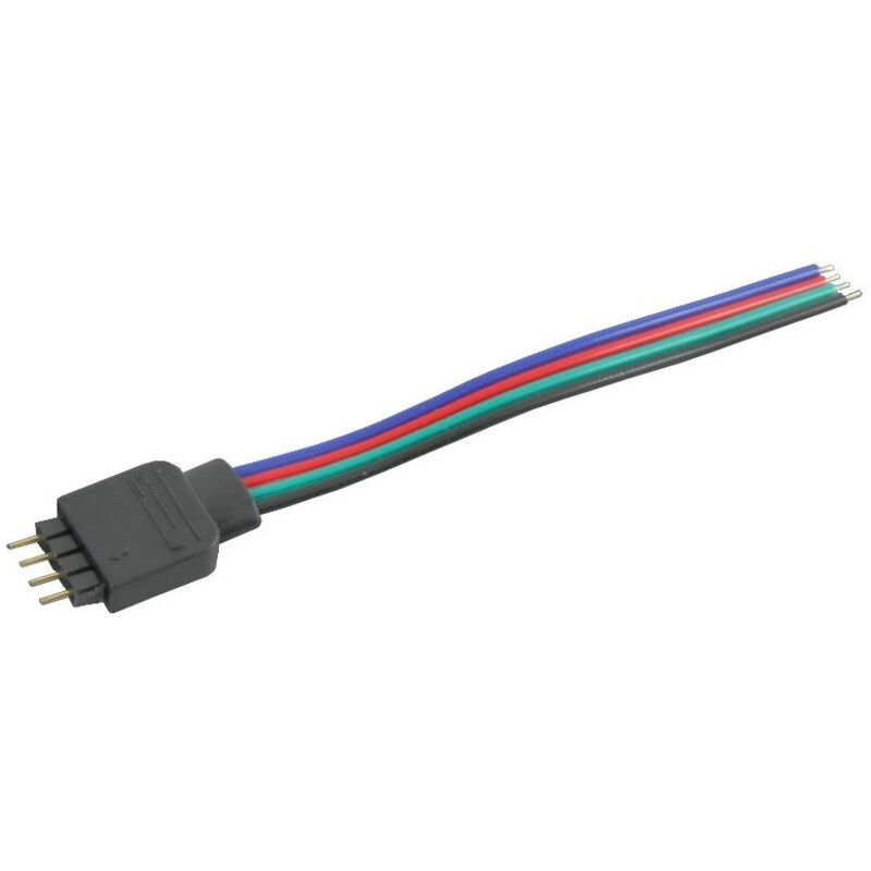 Connecteur Push Pour Bande LED RGB 10mm - 4 Contacts, Référence LCON30, Neuf