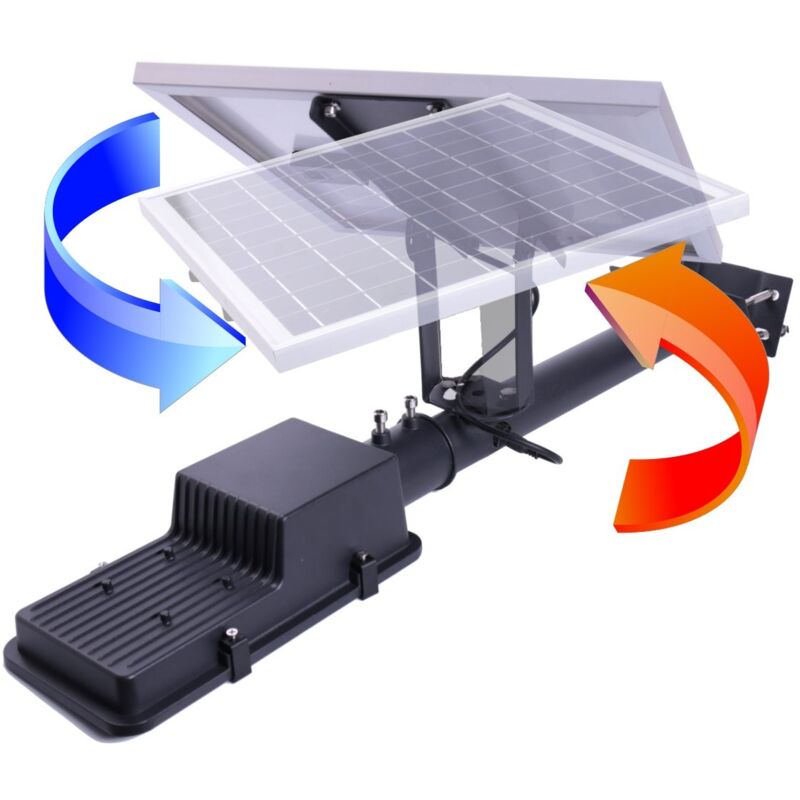 Lampadaire Solaire Extérieur JADIDIS - 288 LED Haute Performance, 4 Modes, Télécommande, étanche IP67 - 3