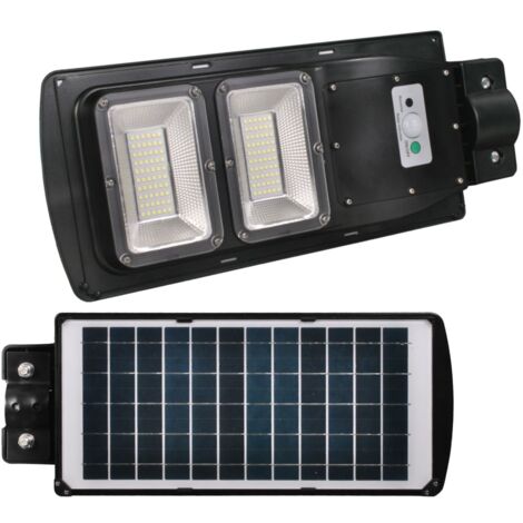 Jandei - Lampadaire solaire LED 60W avec capteur 950 Lm extérieur 120 LED 6500K Lithium-Ion avec télécommande Lampadaire solaire LED