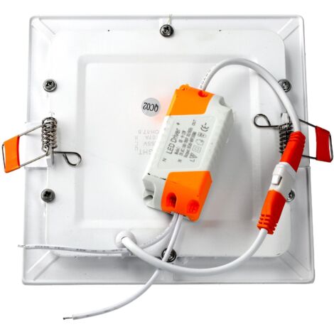Jandei - Downlight LED 9W 6000K carré encastrable blanc LED Downlight