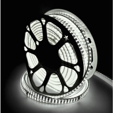 Ruban LED 220V AC COB Silicone FLEX IP65 - 1 Mètre 6000K Blanc Froid