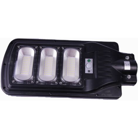 Jandei - Lampadaire LED 1300 Lumens 90W Solaire Extérieur 168 LED 6000K Lithium-Ion Solaire LED Lampadaire