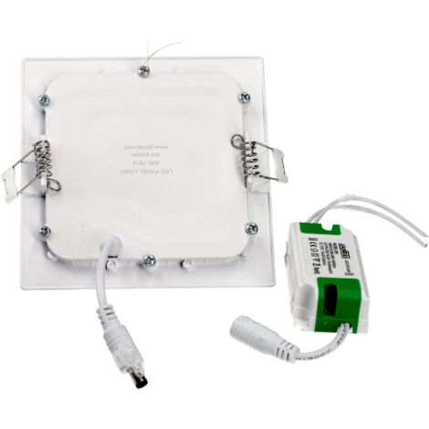 Jandei - Downlight LED 6W 6000K carré encastrable blanc LED Downlight