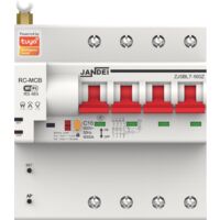 Jandei - Commutateur magnétothermique Wi-Fi automatique 63A 4P Tuya Smart App Le compteur de courant de tension complète l'application TUYA
