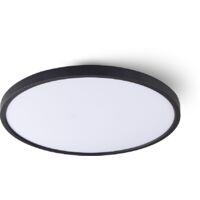 Jandei - Plafonnier LED 48W CCT, diamètre 60cm, cadre noir Plafonnier LED