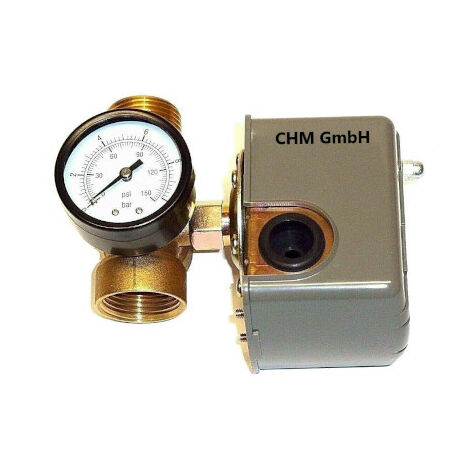 CHM GmbH® Tuinpomp, roestvrij staal, 2,2 kW, 11 bar, 8600 l/u, centrifugaalpomp met drukschakelaar/droogloopbeveiliging, pomp huiswatersysteem
