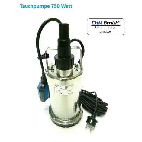 CHM Gmbh Pompe à Aspiration Inox 750 Watt Pompe de cave, D'immersion, Piscine (1/5)