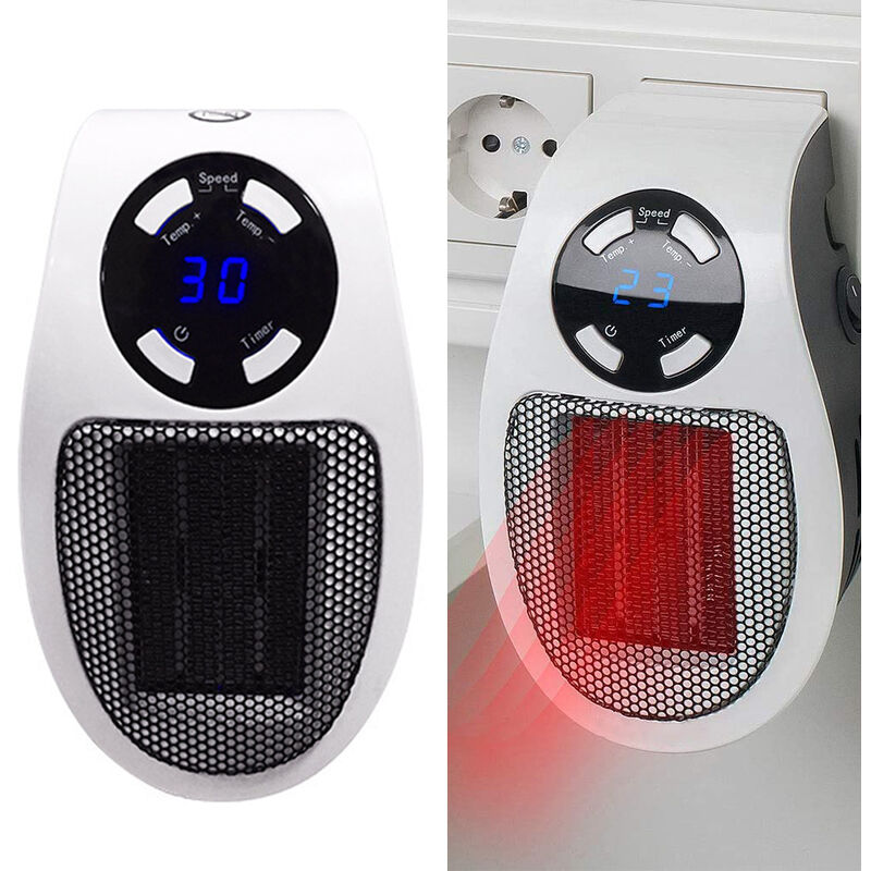 Generic Chauffage électrique Ventilateur chauffant portable avec Radiateur  de cheminée à prix pas cher
