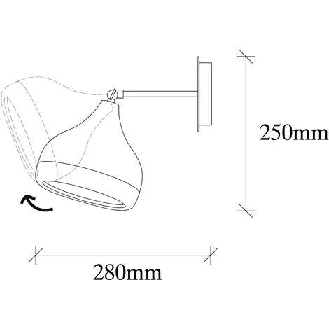 Lampe Murale en Fer Noir et Cuivre, 17x28 cm, Pour Bureau Moderne ou Couloir