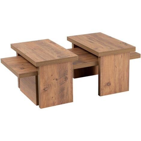 Table Basse en Pin Atlantique, 45x110x41 cm, Pour la Maison