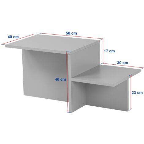 Table Basse en Travertin, 40x80x40 cm, Pour la Maison