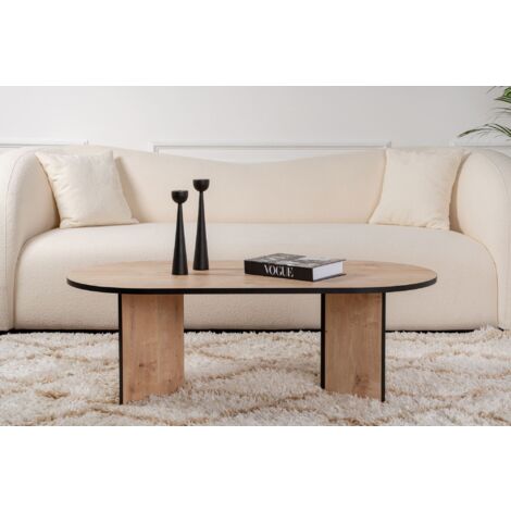 Table Basse - Chêne Saphir Noir, Sophistication Contrastée, 119x40x60 cm Idéale pour Salon et Salle de Séjour