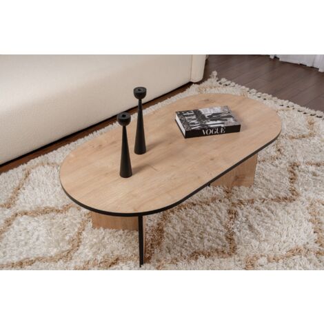 Table Basse - Chêne Saphir Noir, Sophistication Contrastée, 119x40x60 cm Idéale pour Salon et Salle de Séjour