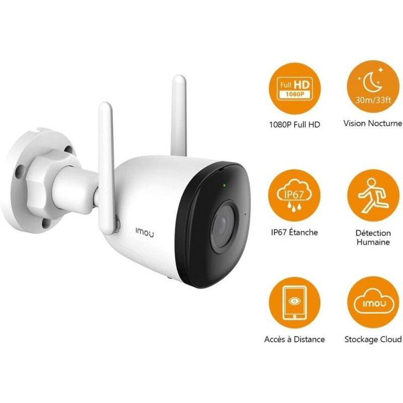 Imou 360°Caméra Surveillance WiFi Extérieure, Vision Nocturne