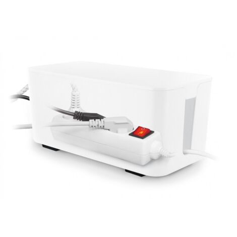 LIFEBOX Boîte range câbles sans fil blanc (1/4)