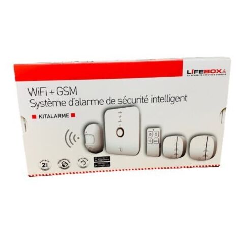 Kit alarme gsm et wifi lifebox avec système anti inondation compatible smartlife