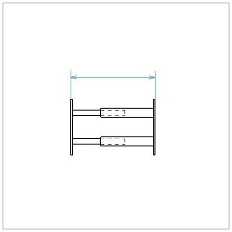 Mottez – Barreau télescopique 55 à 103 cm – 2 barreaux laqués en poudre noire – Système de sécurité pour fenêtres – Installation facile