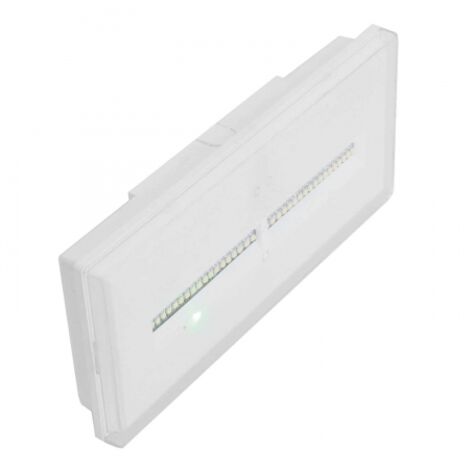 Zemper – Bloc autonome d'éclairage de sécurité IP42 – 12 LEDs – 450 lm – Autonomie 1h – Installation murale ou plafond – Système de contrôle SATI